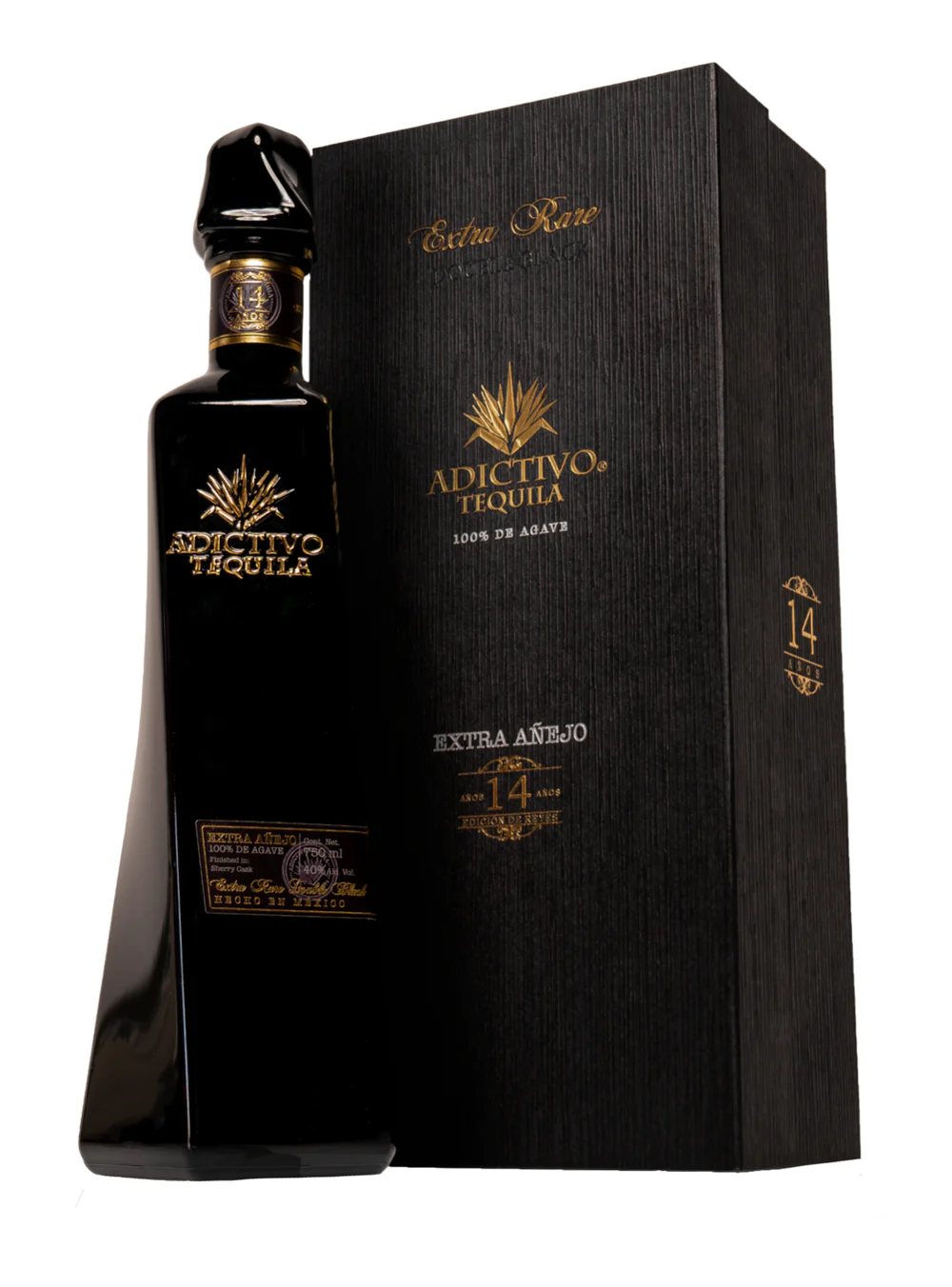 Adictivo 14 Year Old Extra Rare Double Black Extra Añejo Tequila (750ml)