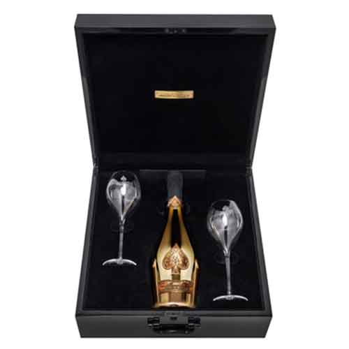 Armand de Brignac Brut Gold NV 75cl + 2 Flutes Set