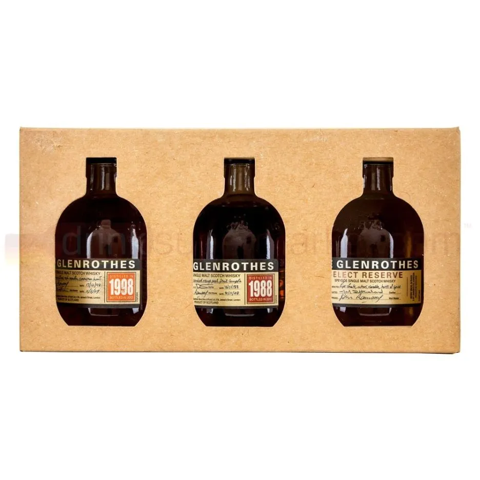 Glenrothes Speyside Single Malt Scotch Whisky Gift Pack (3x100ml)
