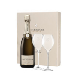 Louis Roederer Collection 242 NV 75cl + 2 Glasses Gift Set
