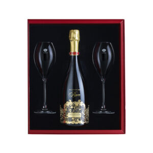 Rare 2002 Champagne – 75cl with 2 Glasses Gift Set