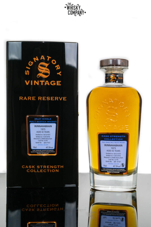 Bunnahabhain 1973 Aged 42 Years Old Single Malt Scotch Whisky – Signatory Vintage (700ml)