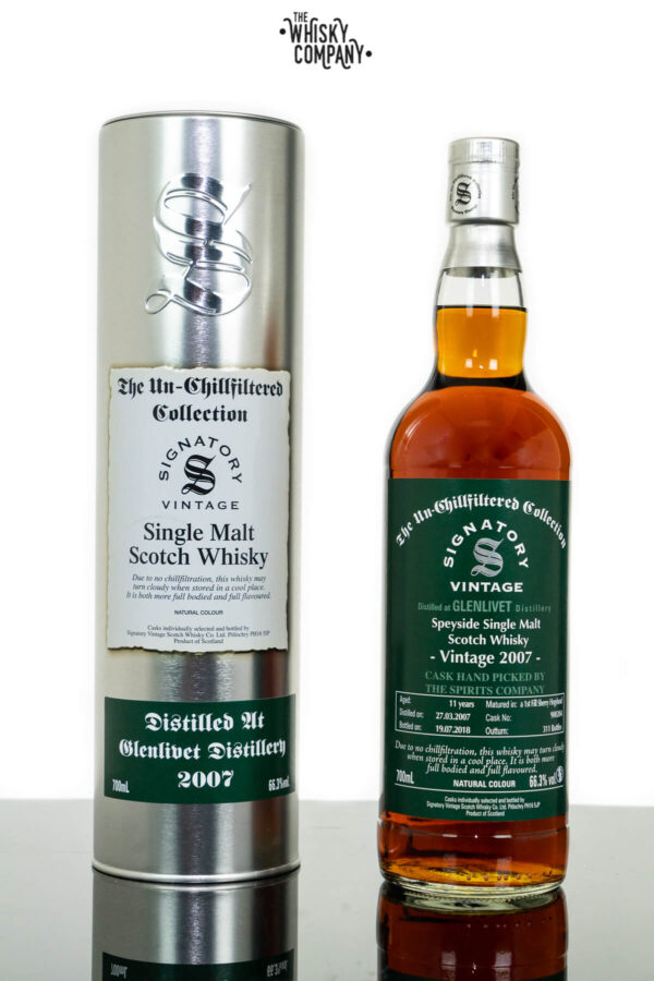 Glenlivet 2007 Aged 11 Years Single Malt Scotch Whisky Australian Exclusive – Signatory Vintage (700ml)