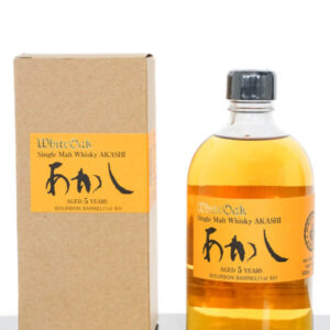 Akashi White Oak 5 Years Old Japanese Single Malt Whisky – First Fill Bourbon Matured (500ml)