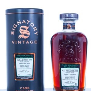Allt-a-Bhainne 2000 Aged 22 Years Cask Strength Single Malt Scotch Whisky – Signatory Vintage (700ml) for sale