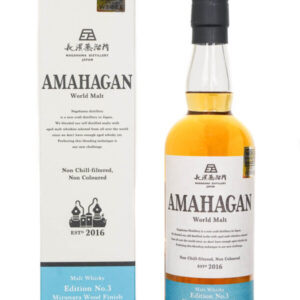 Amahagan World Malt Edition No.3 Mizunara Wood Finish Japanese Malt Whisky (700ml)