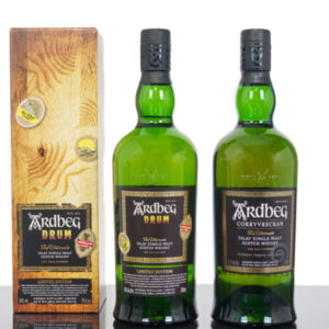 Ardbeg Drum Islay Single Malt Scotch Whisky PLUS Ardbeg Corryvreckan (2 x 700ml)