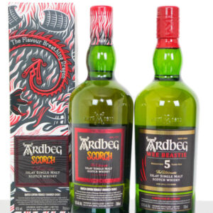 Ardbeg Scorch & Ardbeg Wee Beastie Islay Single Malt Scotch Whisky – Ardbeg Day Release 2021 (2 x 700ml)