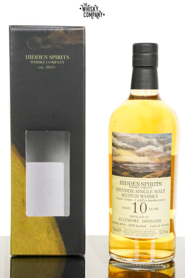 Aultmore 2010 Aged 10 Years Single Malt Scotch Whisky – Hidden Spirits (700ml)