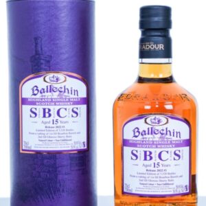 Ballechin 15 Years Old Small Batch Cask Strength Highland Single Malt Scotch Whisky (700ml)