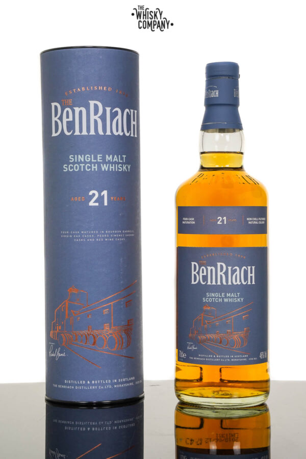 BenRiach Aged 21 Years Speyside Single Malt Scotch Whisky (700ml)