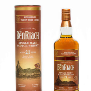 BenRiach Aged 21 Years Tawny Port Cask Finish Speyside Single Malt Scotch Whisky (700ml)