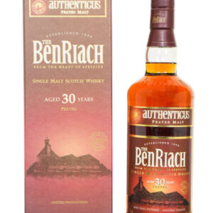 BenRiach Aged 30 Years Authenticus Peated Speyside Single Malt Scotch Whisky (700ml)