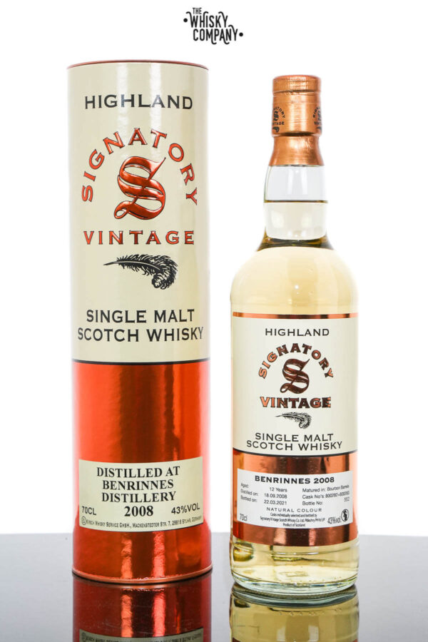 Benrinnes 2008 Aged 12 Years Single Malt Scotch Whisky – Signatory Vintage (700ml)