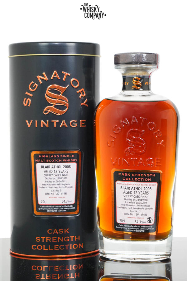 Blair Athol 2008 Aged 12 Years Single Malt Scotch Whisky – Signatory Vintage (700ml)
