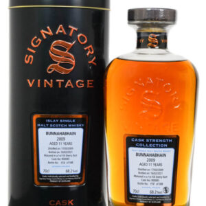 Bunnahabhain 2009 Aged 11 Years Islay Single Malt Scotch Whisky – Signatory Vintage (700ml)