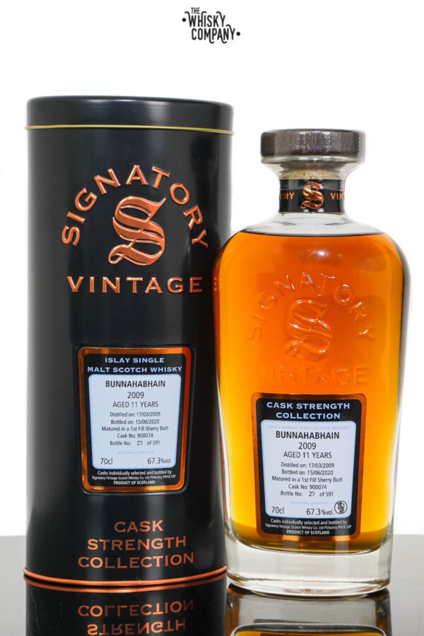 Bunnahabhain 2009 Aged 15 Years Cask Strength Single Malt Scotch Whisky – Signatory Vintage (700ml)