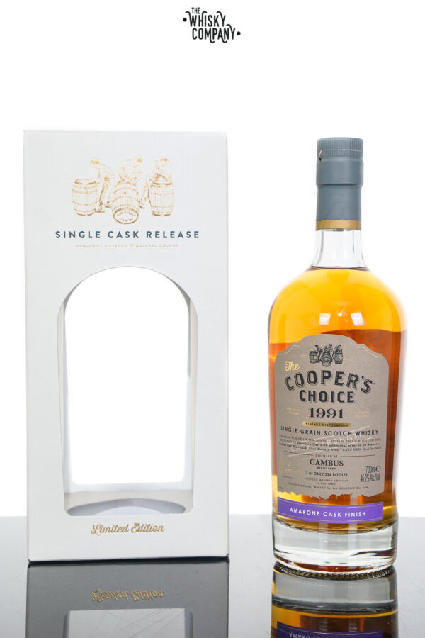 Cambus 1991 Aged 29 Years Single Grain Scotch Whisky – The Cooper’s Choice (700ml)
