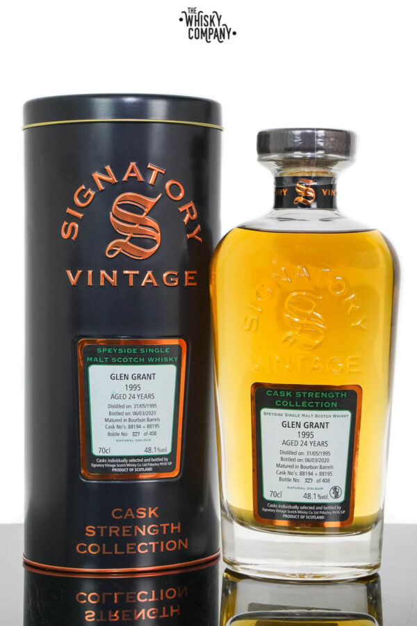Glen Grant 1995 Aged 29 Years Cask Strength Single Malt Scotch Whisky – Signatory Vintage (700ml)