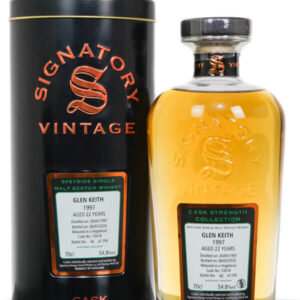 Glen Keith 1997 Aged 27 Years Cask Strength Speyside Single Malt Scotch Whisky – Signatory Vintage (700ml)