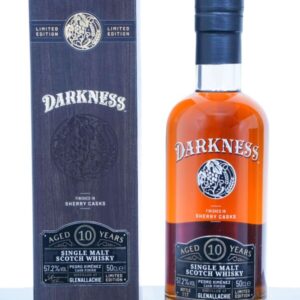 GlenAllachie Aged 10 Years Pedro Ximenez Sherry Finish Single Malt Scotch Whisky – Darkness (500ml)