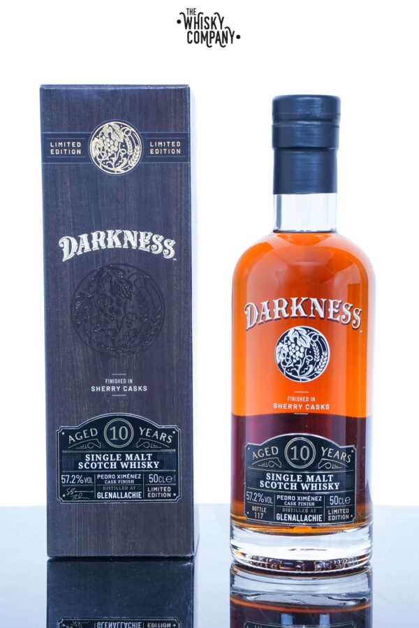 GlenAllachie Aged 10 Years Pedro Ximenez Sherry Finish Single Malt Scotch Whisky – Darkness (500ml)