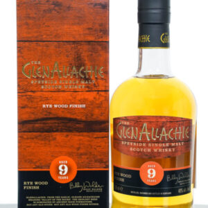 GlenAllachie Aged 9 Years Rye Wood Finish Single Malt Scotch Whisky (700ml)
