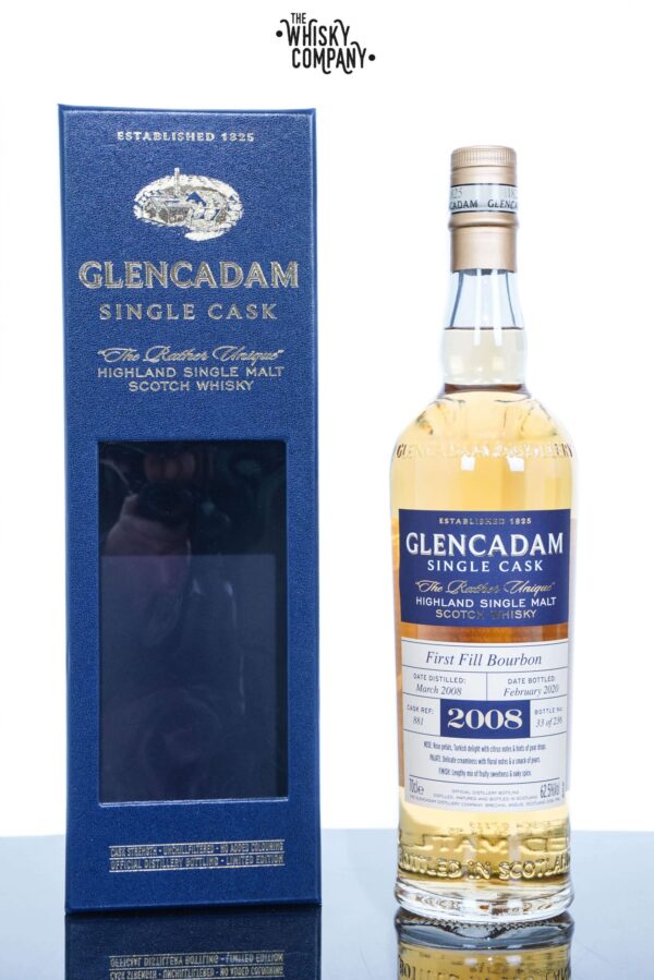 Glencadam 2008 Aged 11 Years Highland Single Cask Single Malt Scotch Whisky – Cask No. 881 (700ml)