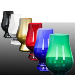 Glencairn Crystal 6 Coloured ‘Whisky Tasting’ Glasses Limited Edition in Presentation Box