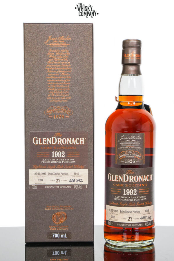 GlenDronach 1992 Aged 27 Years Single Malt Scotch Whisky – Batch 18 Cask No. 6049 (700ml)