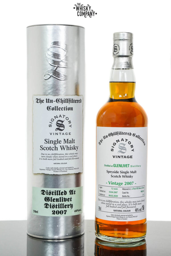 Glenlivet 2007 Aged 17 Years Speyside Single Malt Scotch Whisky – Signatory Vintage (700ml)