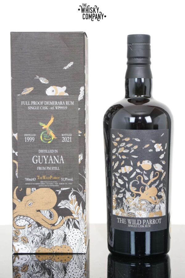 Guyana Rum 1999 Aged 21 Years PM Still The Wild Parrot – Hidden Spirits (700ml)