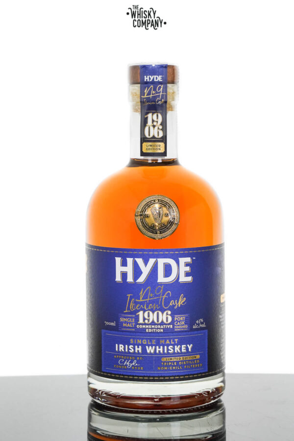 Hyde No.9 Iberian Cask Port Cask Finished Single Malt Irish Whiskey (700ml)
