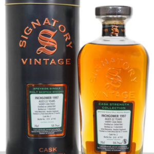 Inchgower 1997 Aged 27 Years Cask Strength Single Malt Scotch Whisky – Signatory Vintage(700ml)