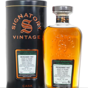 Inchgower 1997 Aged 23 Years Single Malt Scotch Whisky – Signatory Vintage (700ml)