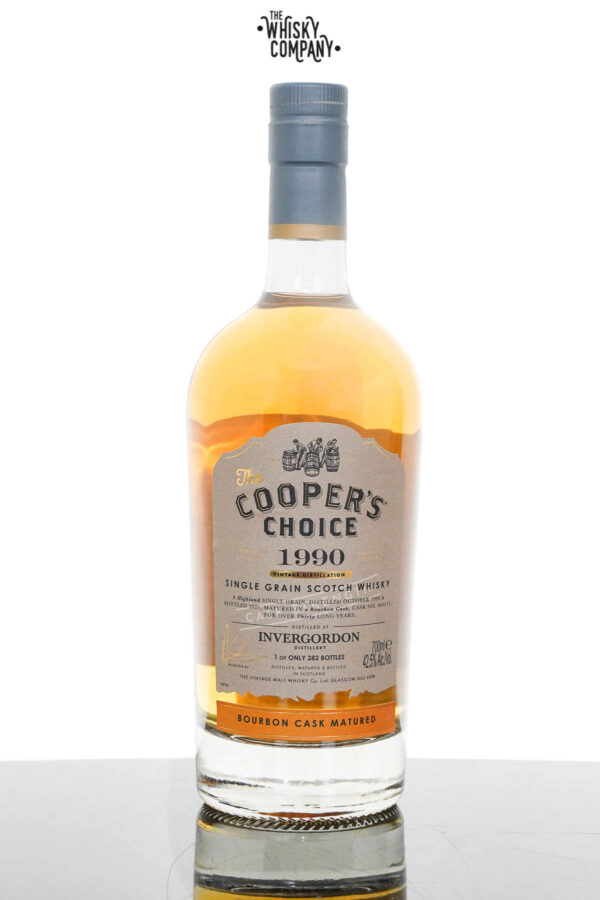 Invergordon 1990 Aged 34 Years Single Grain Scotch Whisky – The Cooper’s Choice #906313 (700ml)