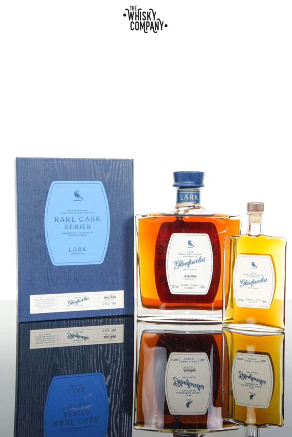 Lark Finished In Glenfarclas Casks Single Malt Whisky with 100ml Complimentary Bottle (500ml + 100ML)