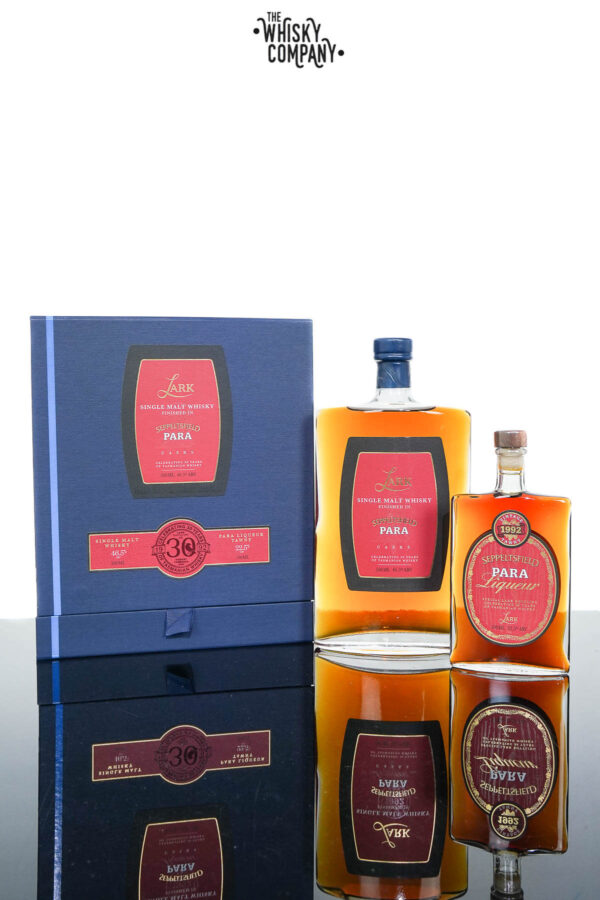 Lark 1992 Finished In Seppeltsfield Para Casks Single Malt Whisky with 100ml Tawny Liqueur (500ml + 100ML)