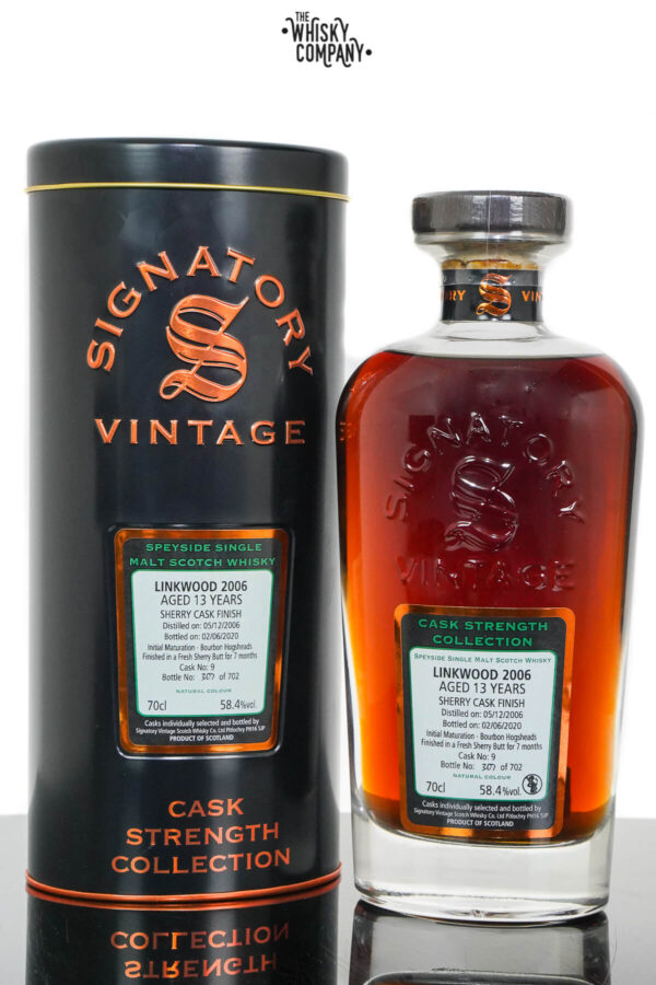 Linkwood 2006 Aged 13 Years Cask Strength Single Malt Scotch Whisky – Signatory Vintage (700ml)