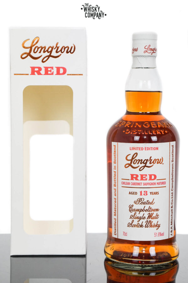 Longrow Red Aged 13 Years Single Malt Scotch Whisky – Chilean Cabernet Sauvignon Matured (700ml)