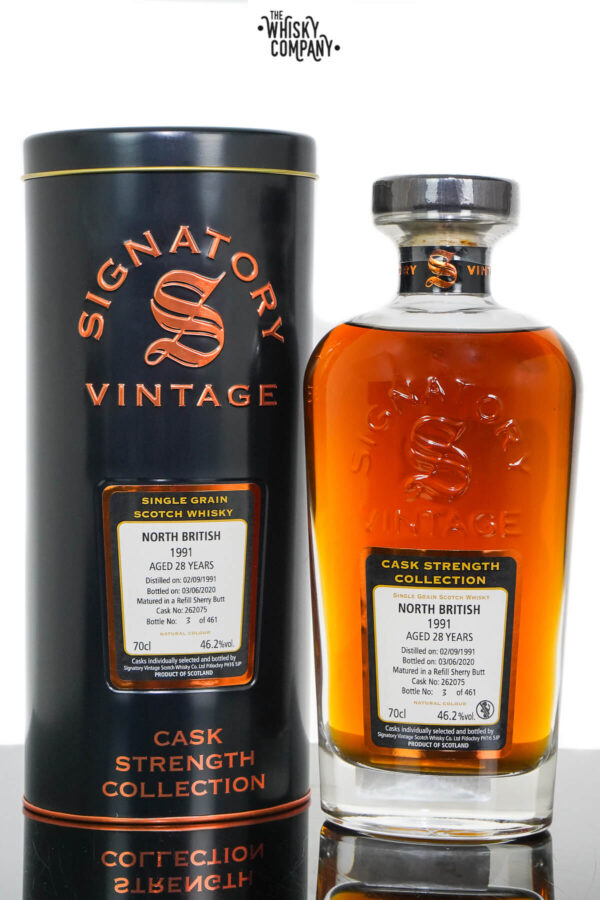 North British 1991 Aged 33 Years Cask Strength Single Grain Scotch Whisky – Signatory Vintage (700ml)