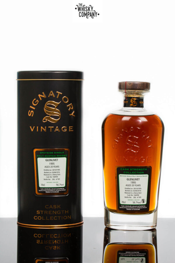 Glenlivet 1995 Aged 20 Years Single Malt Scotch Whisky – Signatory Vintage (700ml)