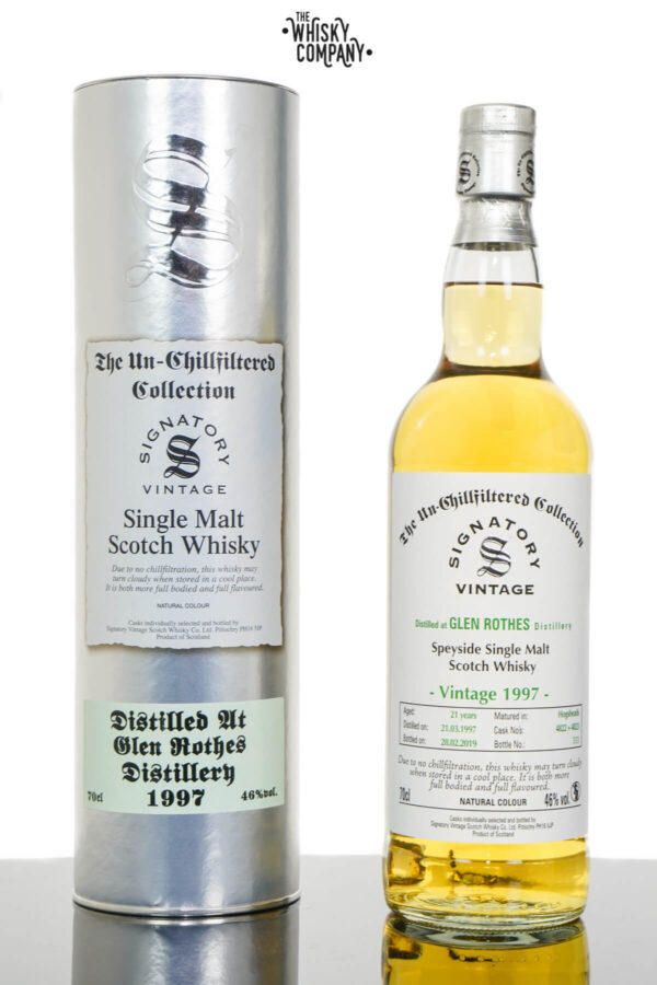 Glen Rothes 1997 Aged 27 Years UCF Speyside Single Malt Scotch Whisky – Signatory Vintage (700ml)