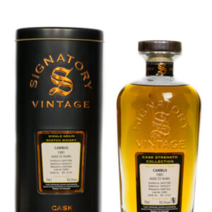 Cambus 1991 Aged 25 Years Single Grain Scotch Whisky – Signatory Vintage (700 mL)