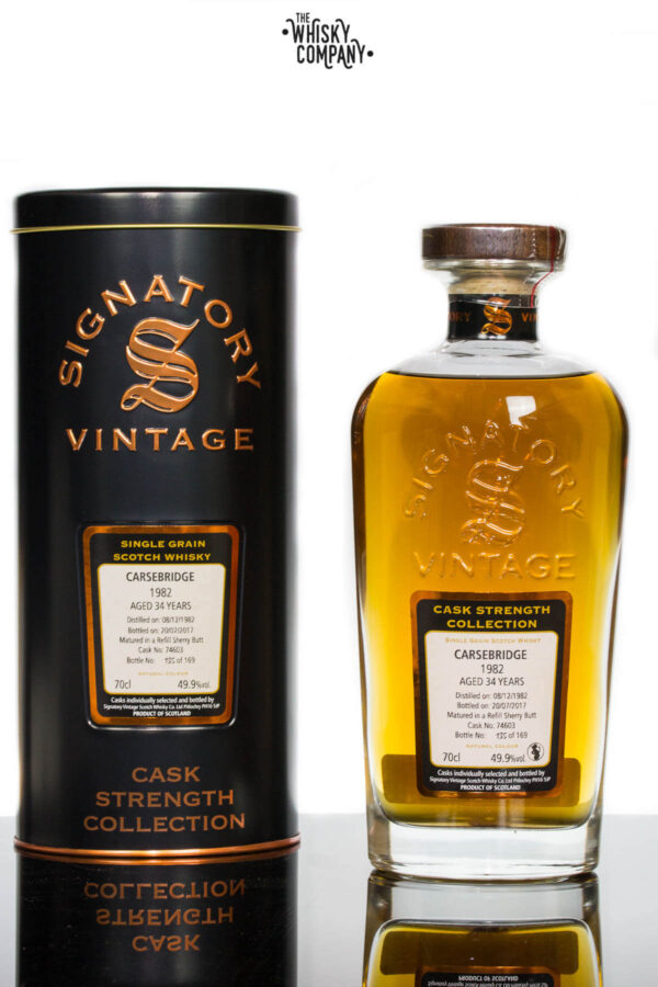 Carsebridge 1982 Aged 34 Years Single Grain Scotch Whisky  – Signatory Vintage (700ml)