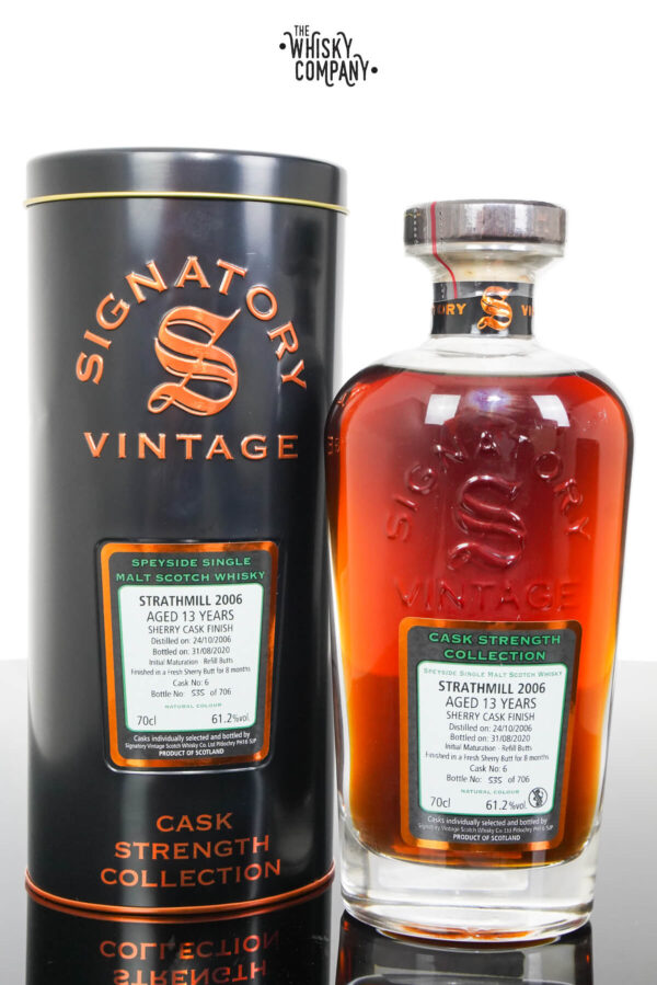 Strathmill 2006 Aged 18 Years Cask Strength Single Malt Whisky – Signatory Vintage (700ml)