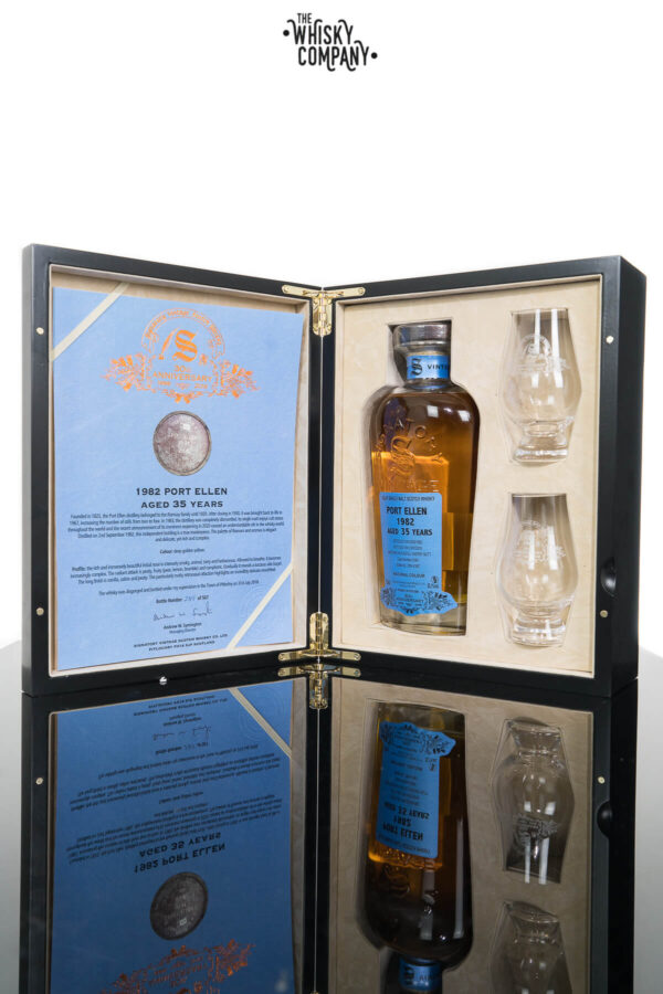 Port Ellen 1982 Aged 35 Years (cask 2040) Single Malt Scotch Whisky – Signatory Vintage 30th Anniversary (700ml)