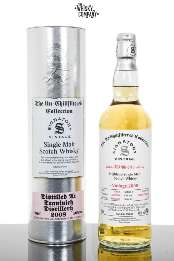 Teaninich 2008 UCF Aged 12 Years Single Malt Scotch Whisky – Signatory Vintage (700ml)