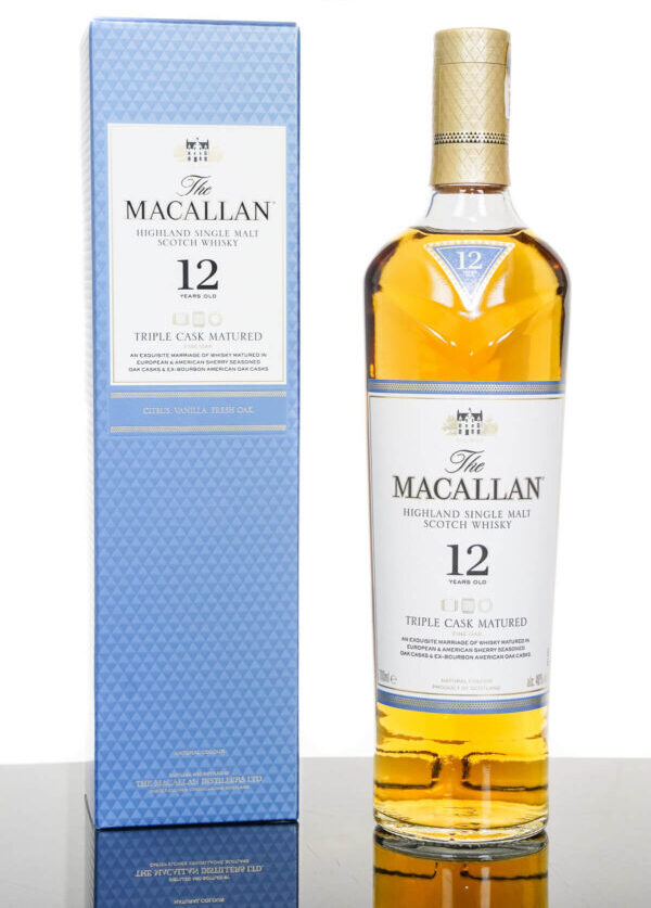 Macallan 12 Years Old Triple Cask Single Malt Scotch Whisky (700ml) – Damaged Packaging