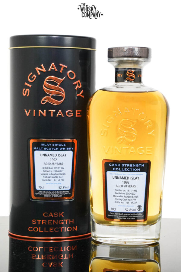 Unnamed Islay 1992 Aged 28 Years Single Malt Scotch Whisky – Signatory Vintage (700ml)